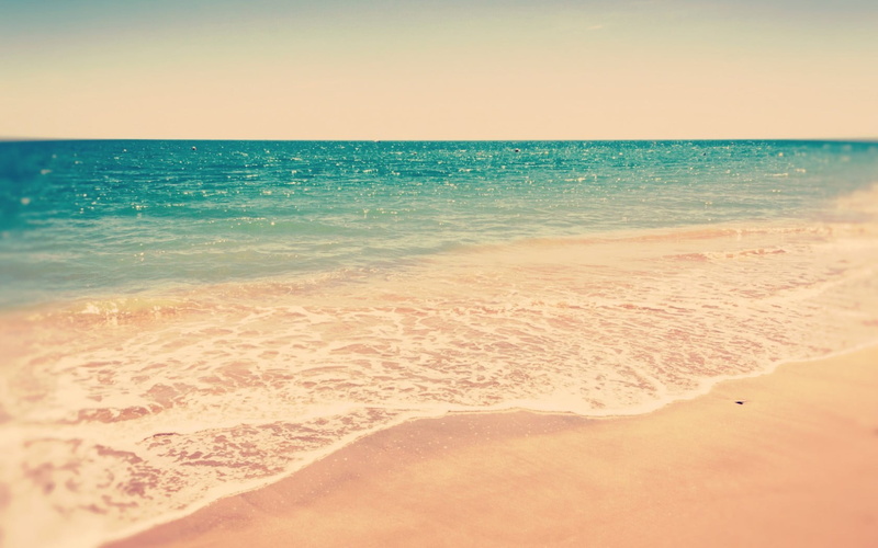 sand, horizon, horizon over water, sea foam, tranquility, water, nature, idyllic, outdoors, seashore, coast, 720P, sky, beauty in nature, no people, motion