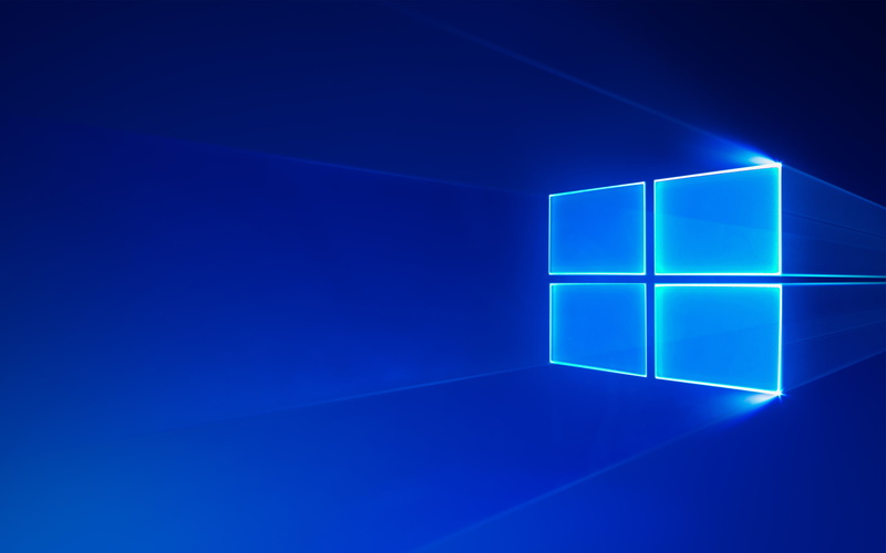 Technology, geometric shape, studio shot, windows 10, cube shape, copy space, backgrounds, light - natural phenomenon, illuminated, 2K, pattern, blue background