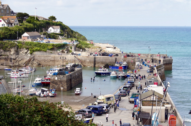 kingdom, west, cornish, united, mode of transportation, newquay, english, coastline, destination, coast, british, surfing, waves, crowd, sand, plant, vacation