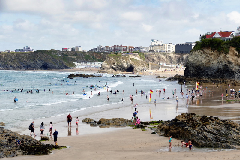 north, people, group of people, holiday, bay, tourism, built structure, day, cornwall, leisure activity, british, surfing, places, english, architecture
