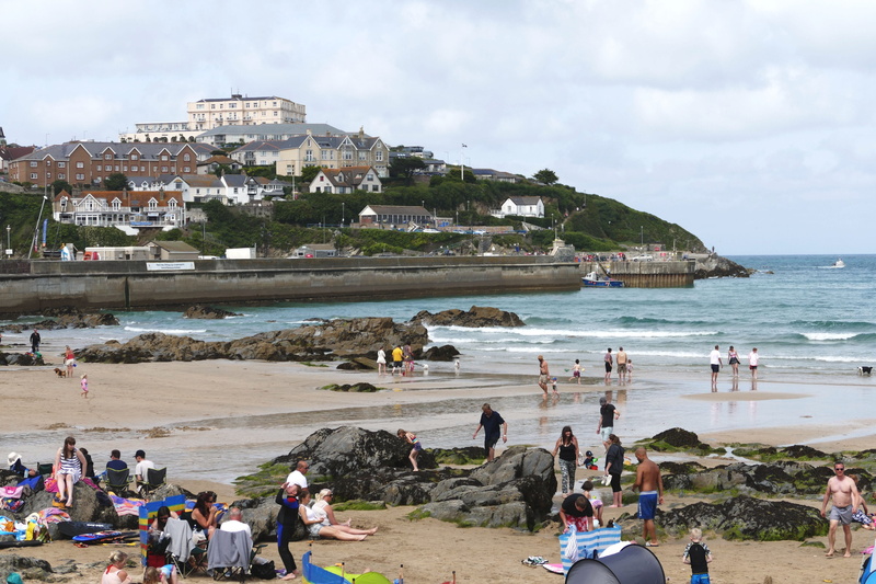 waves, people, scenic, destination, built structure, sunny, ocean, summer, real people, shore, rocks, places, sand, coastal, bay, relax, tourism, pacific