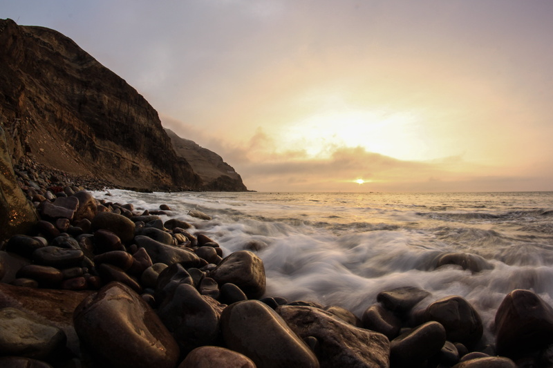 motion, south american, black, La Herradura, sunset, pacific, sunrise, fish eye, scenics, black rocks, cloudy, shutter, waves, slow, rocks, herradura, Down