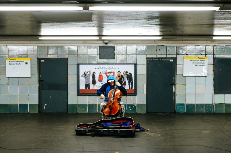 real people, metro, metro station, 5K, text, architecture, work, busking, full length, men, music, indoors, job, transportation, art, travel, money, flooring