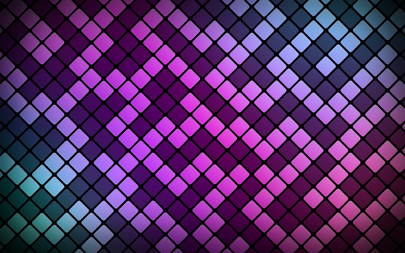 pattern, square, geometric shape, multi colored, pink color, indoors, design, 2K, abstract, illuminated, ceiling, flooring, night, tiles, shape, repetition