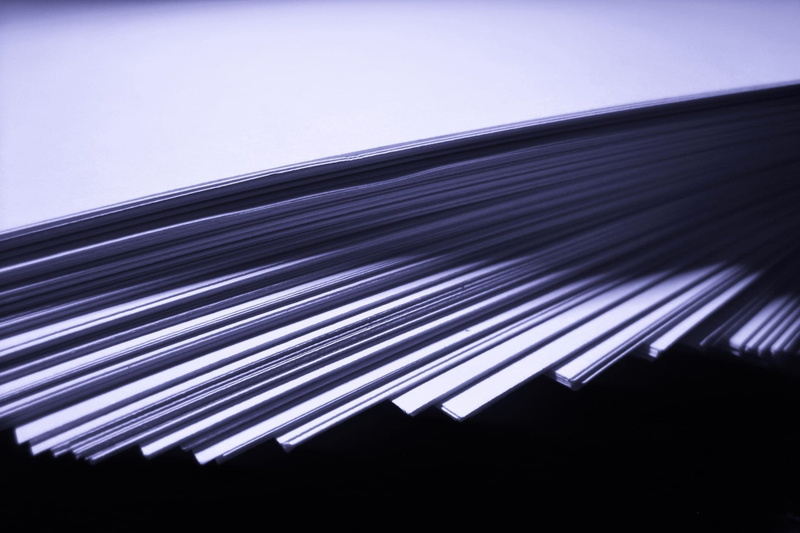corrugated iron, silver colored, no people, in a row, ream, copy space, close-up, clear sky, studio shot, iron, technology, fanned out, 1080P, low angle view