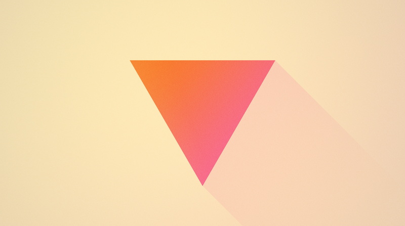 single object, multi colored, copy space, colored background, simplicity, red, design, backgrounds, craft, triangle, art and craft, edothekid, Abstract