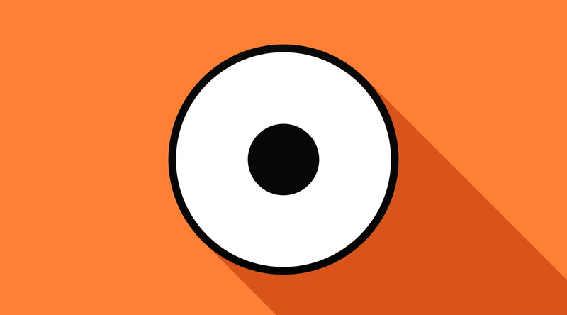 close-up, orange, circle, geometric shape, hole, cut out, colored background, cartoon, studio shot, red, shape, Funny, still life, black, abstract, orange color