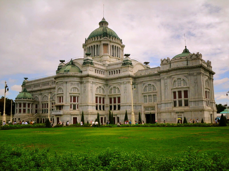 outdoors, tourism, Old, palace of king rama v, Castle, city, Vintage, day, 1080P, travel destinations, facade, plant, incidental people, thailand, building