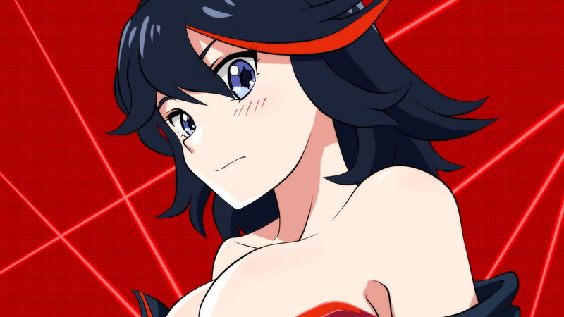 Ryuko Mata, Ryuko Matoi, 1080P, Kill la Kill, vector, anime