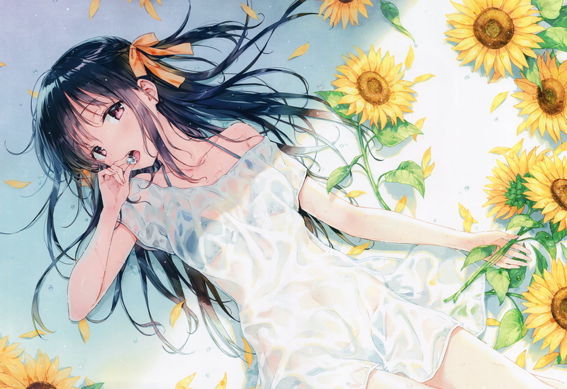 Hiten, 4K, anime, anime girls