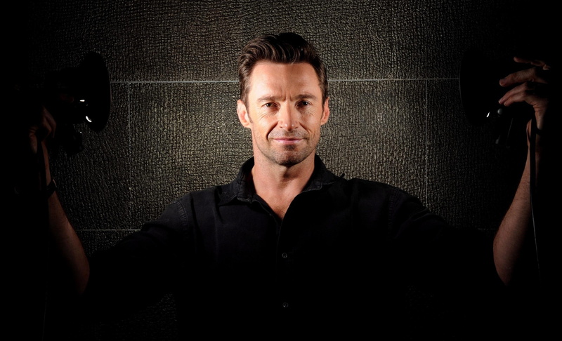 collar, 2K, hugh, smile, black, hugh jackman, jackman, celebrity,  smile, actor, button, shirt