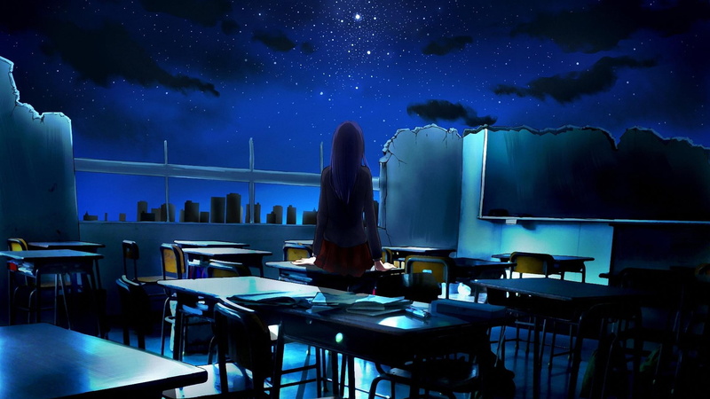 space, night sky, indoors, star - space, seat, leisure activity, real people, nature, astronomy, adult, looking into the distance, 1080P, sitting, women