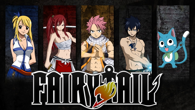 Happy (Fairy Tail), Lucy Heartfilia, Natsu Dragneel, 1080P, Erza Scarlet, Anime, Gray Fullbuster, Fairy Tail