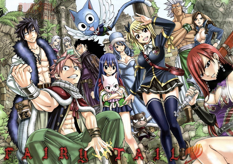 720P, Fullbuster Gray, Pantherlily, Scarlet Erza, Mirajane Strauss, Cana Alberona, Elfman Strauss, Dragneel Natsu, Lockser Juvia, Fairy Tail, Happy (Fairy Tail)