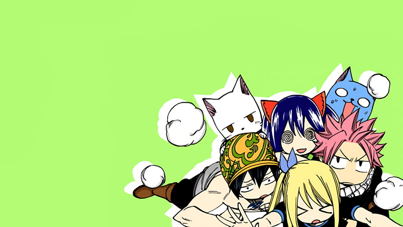 Wendy Marvell, Gray Fullbuster, Happy (Fairy Tail), Fairy Tail, Natsu Dragneel, 1080P, Anime, Lucy Heartfilia, Charles (Fairy Tail)