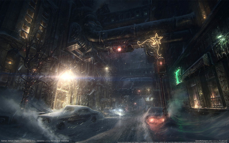 snow, origins, arkham, game, cars, city, 1080P, batman