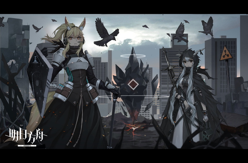 anime, 5K, Nearl(Arknights), anime girls, Shining(Arknights), sketch (artist), Arknights