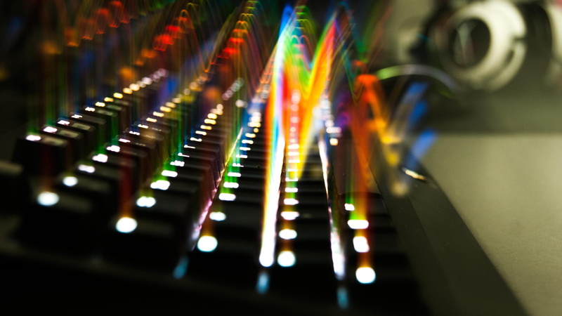 multi colored, industry, blurred, motion, control, abstract, nightlife, untitled, music, 4K, technology, electronics industry, lights, equipment, business