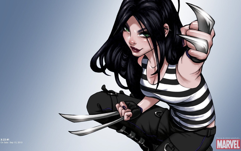 1080P, X-23, brunette, comics, women, Marvel Comics