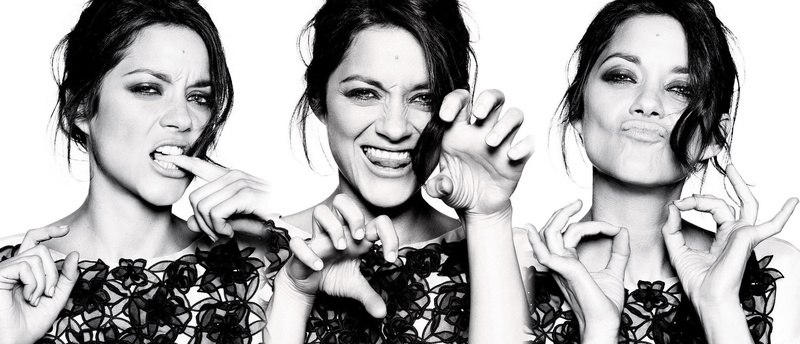 headshot, young women, collage marion cotillard actress monochrome, looking at camera, beautiful woman, lifestyles, group of people, front view, people