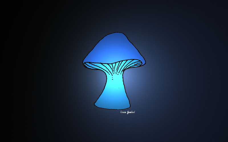 3d and abstract, cpufx, mushroom, linuxfueled, psychadelic, linux, debian, ubuntu, shroom, 2K, blue