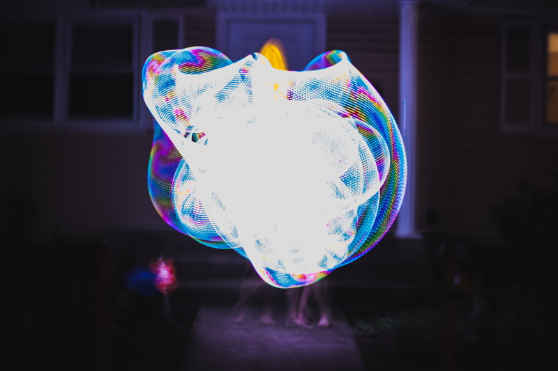 lights, blue, festival, colors, soap sud, indoors, hooping, transparent, psychadelic, music, hoop, pattern, electronic, bubble, edm, 4K, night, bass, led