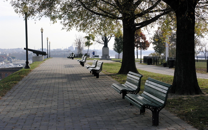 park, lovers, 3d and abstract, 2K