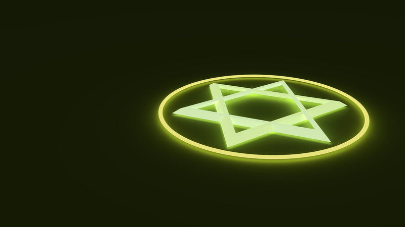 Hexagram, Abstract, 1080P