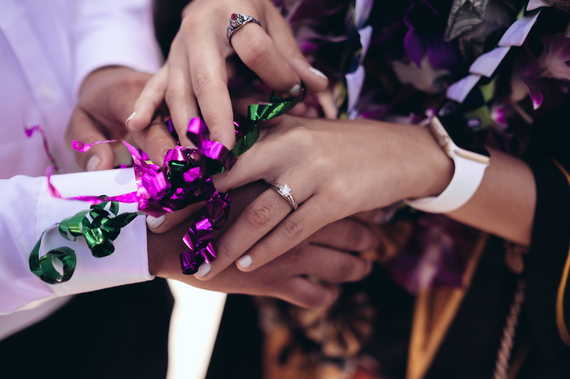 person, nail, apple watch, people, silver, life events, hands, holding, flowering plant, romance, white, man, newlywed, event, apple, purple, plant, cultures
