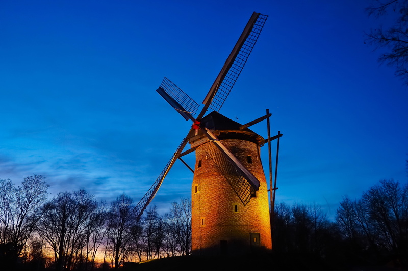 turbine, mill, krefeld, tower windmill, flour mill, environmental conservation, landmark, tree, traditional windmill, building, sky, environment, fuel and power generation