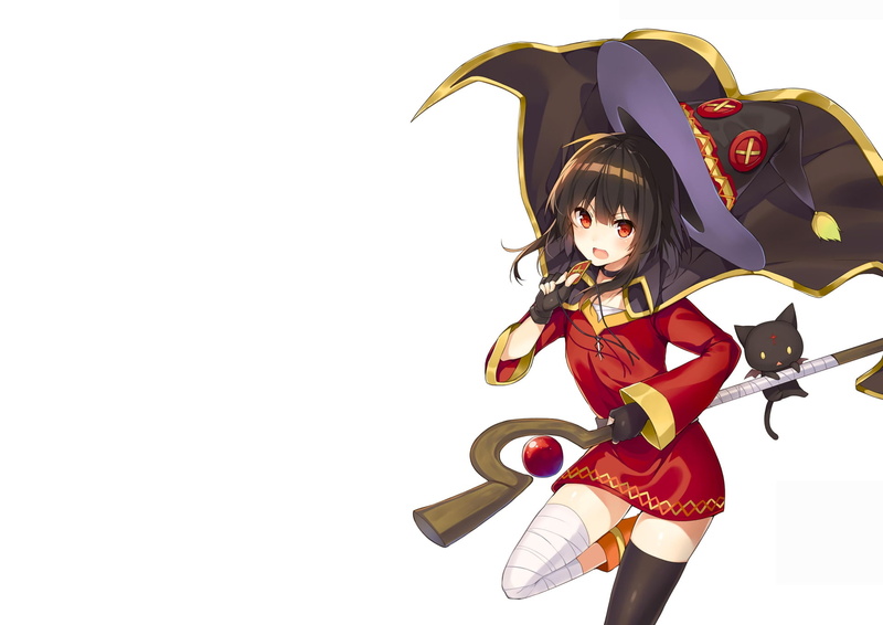 KonoSuba – God’s blessing on this wonderful world!!, 1080P, Anime, Chomusuke (KonoSuba), KonoSuba, Megumin (KonoSuba)