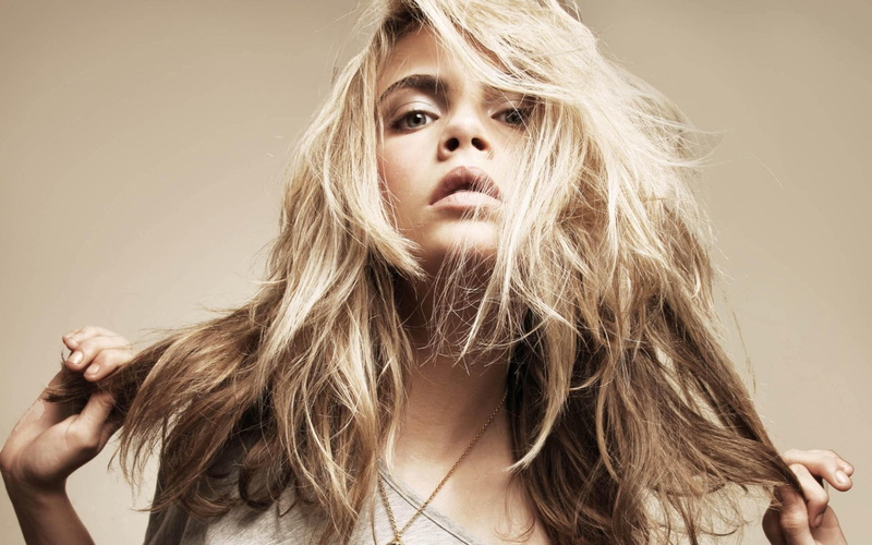young adult, contemplation, one person, face, looking at camera, headshot, innocence, 2K, adult, front view, portrait, Cara Delevingne, long hair, hair