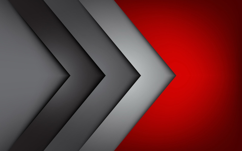 grey, red, fon, corners, gray, 2K