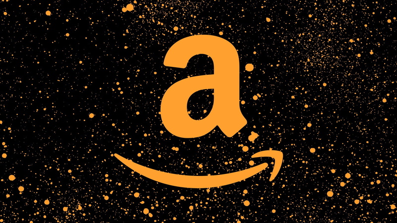 fon, Amazon, 1080P, orange, background, logo, black