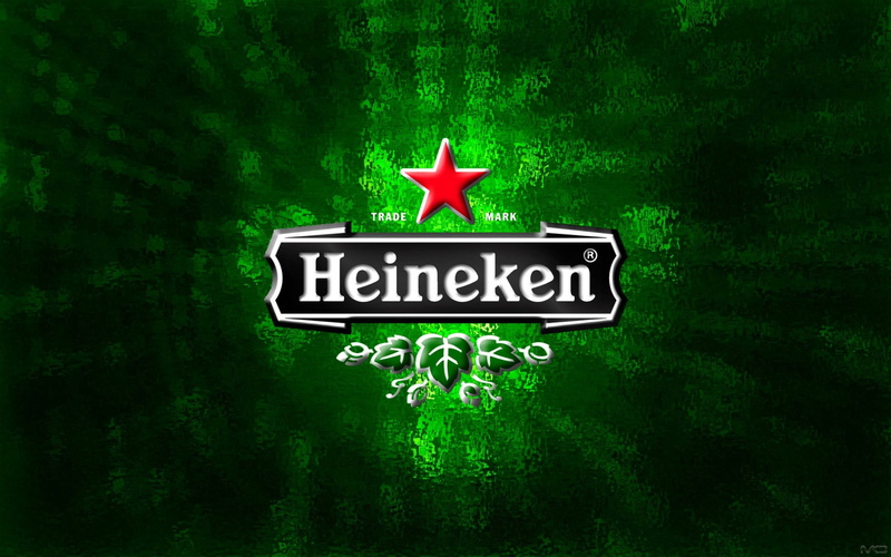 fon, background, 2K, star, green, beer, logo, Heineken