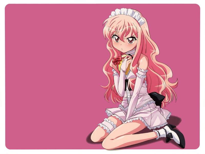 la, le, dress, Zero no Tsukaima, 720P, louise, hd, tsukaima, art, blanc, franoise, de, zero, maids, louise franÃ§oise le blanc de la valliÃ¨, vallire