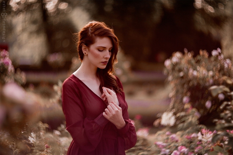 park, Trid Estet, women, women outdoors, 720P, flowers, 500px, model