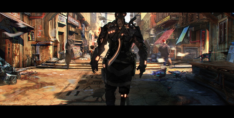 cyberpunk, Blak Miilk, futuristic, 1080P