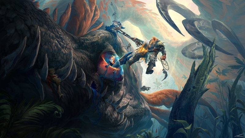 Dragon, Axe, Beard, Warrior, Fantasy, Dwarf, 1080P