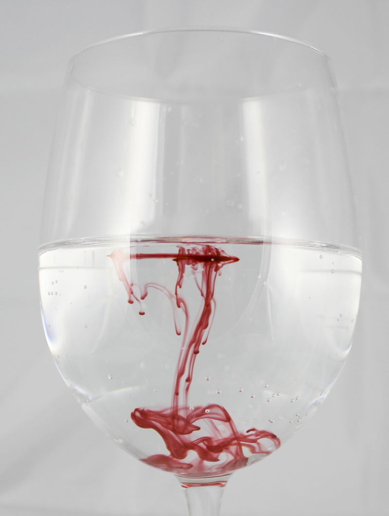 liquid, food and drink, no people, close-up, motion, dissolved, studio shot, indoors, drink, ink, wineglass, glass, wine, water, 2K, drinking glass, blood