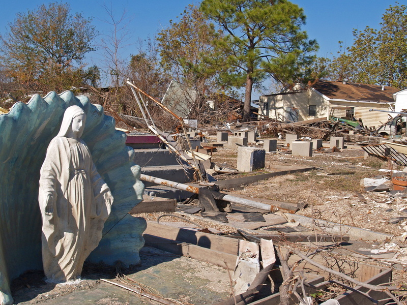 building exterior, history, people, gabe raggio, sculpture, calamity, tree, house, art and craft, ruined, tornado, plant, environment, 9th ward, representation