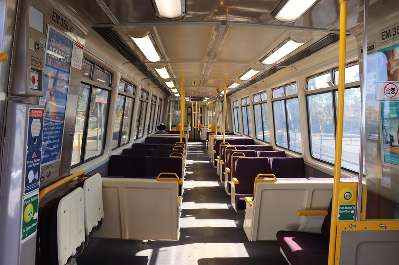 qr, rail transportation, unit, train, absence, cleveland, mode of transportation, vehicle seat, day, window, transport, public transportation, electrification