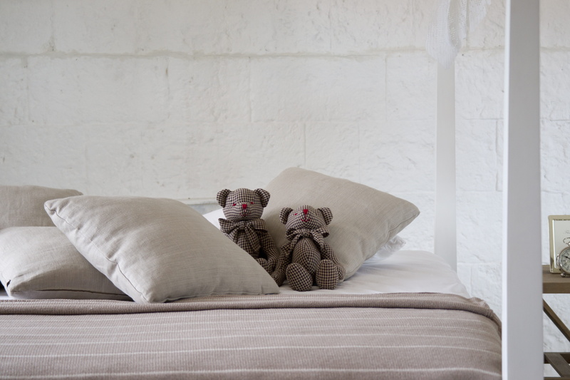 bed, sofa, stylish, leisure activity, knit, gray, architecture, couple - relationship, teddy bear, gift, product photo, design, relaxation, aesthetics