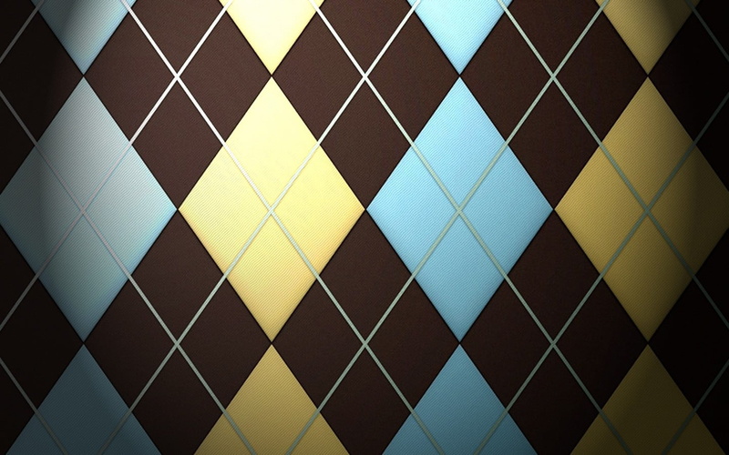 no people, backgrounds, geometric shape, close-up, diamond shaped, tile, illustration, flooring, repetition, tiled floor, argyle, yellow, checked pattern