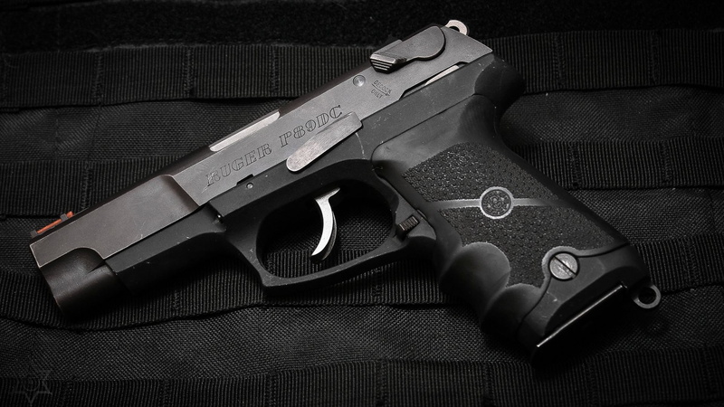 no people, textile, aggression, Ruger P89, still life, studio shot, safety, warning sign, handgun, security, Ruger, weapon, black color, social issues