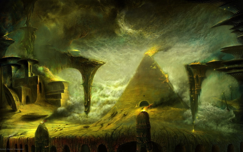 spooky, backgrounds, architecture, 1080P, land, nature, night, illustration, digital, solid, halloween, people, glowing, horror, fire, dark, geology, fear