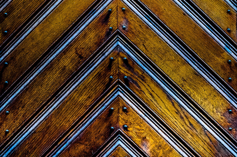 texture, no people, silver, textured, geometric shape, day, entrance, triangular, full frame, wood - material, low angle view, door, panel, design, abstract