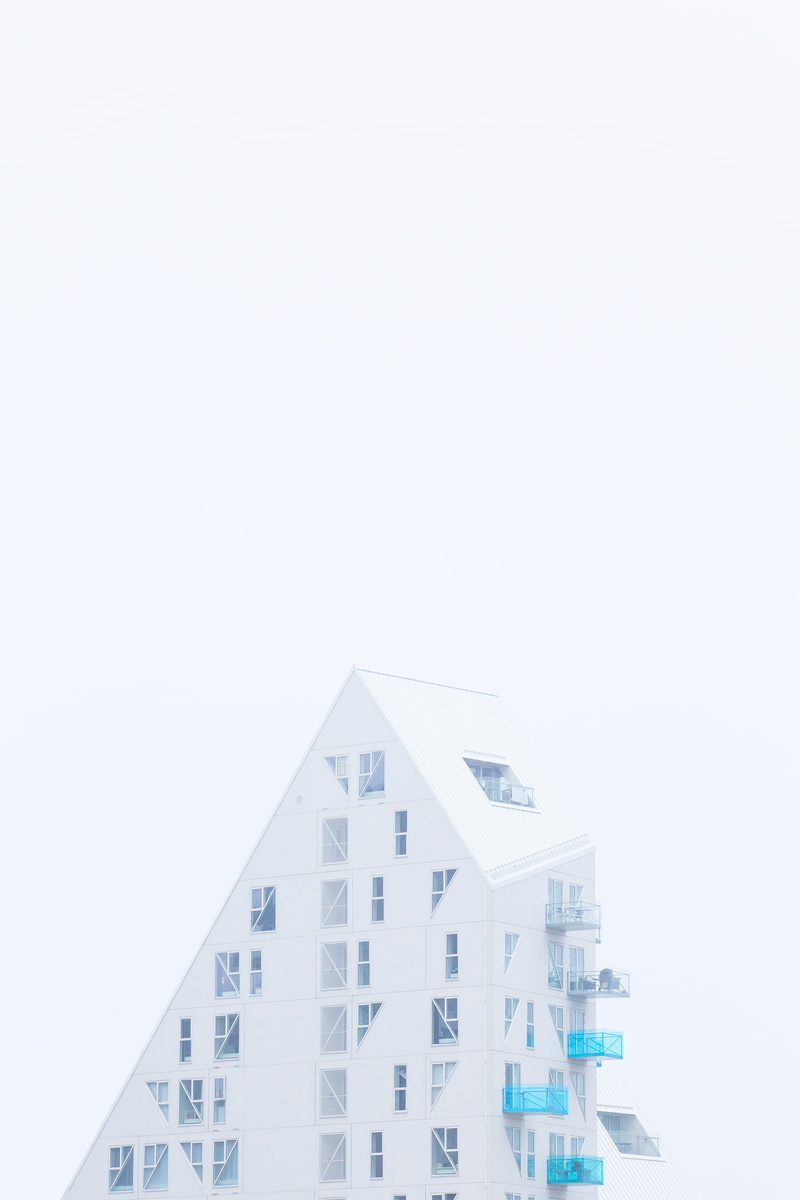 no people, iceberg, shape, white, building exterior, windows, 1080P, high, geometric shape, model - object, house, city, creativity, architectural model