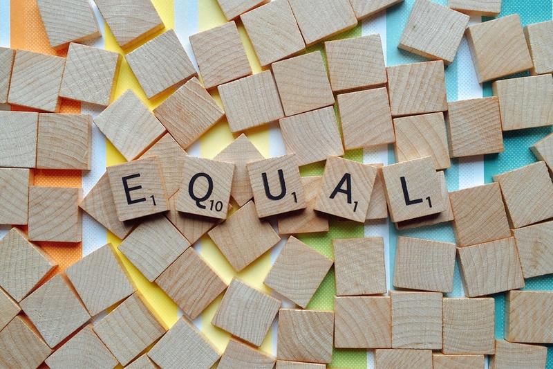Rights, Pride, Equal, still life, pattern, wood - material, tiles, block, scrabble, communication, Equality, western script, craft, arrangement, large group of objects