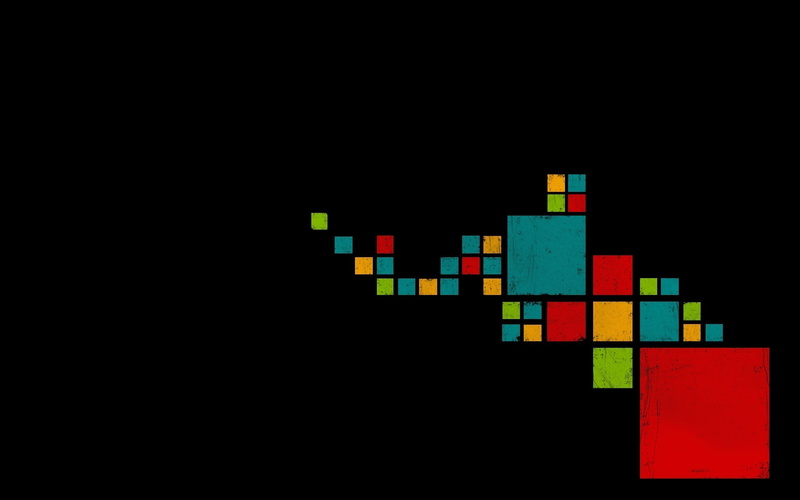 copy space, choice, multi colored, red, yellow, pixelated, studio shot, wood - material, toy block, blue, no people, black background, graphic, large group of objects